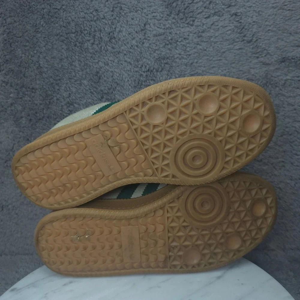 Adidas Samba XLG Sneakers Mens 6.5 Beige Green Gum Platform JQ9886